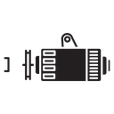 Car alternator icon
