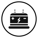 Car battery icon