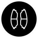 Car brake pad icon