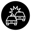 Car crash icon