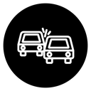 Car crash icon