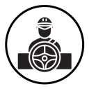 Car driver icon