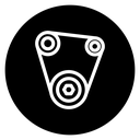 Car fan belt icon