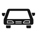 Car front view icon