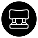 Car headrest icon