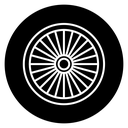 Car hubcap icon