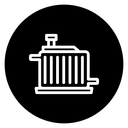 Car radiator icon