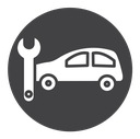 Car repair Black Filled icon