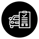 Car repair check list icon