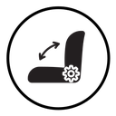 Car seat adjustment icon
