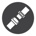 Car seat belt icon