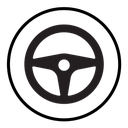 Car Steering wheel icon