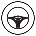 Car Steering wheel icon