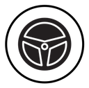Car Steering wheel icon