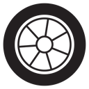 Car wheel icon