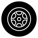 Car wheel icon
