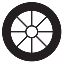 Car wheel icon
