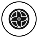 Car wheel icon