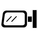 Car wing mirror icon