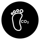 Carbon footprint icon