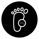 Carbon footprint icon