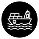 Cargo ship icon