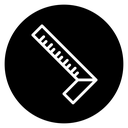 Carpenter ruler icon