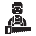 Carpenter worker icon