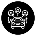 Carpool share icon