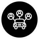 Carpool share icon