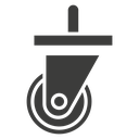Cart trolley wheel icon