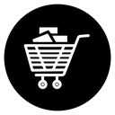 Cart with product icon