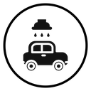 Carwash Black Filled icon