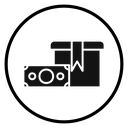 Cash on delivery Black Filled icon