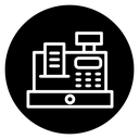 Cash register icon