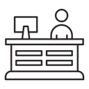 Cashier table icon