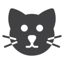 Cat face 3 icon