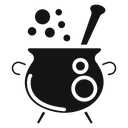 Cauldron Black Filled icon