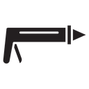 Caulk gun icon