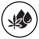 CBD oil drop Black Filled icon