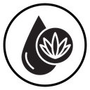 CBD oil drop icon