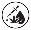 CBD oil drop icon