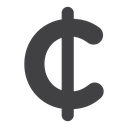 Cedi sign icon