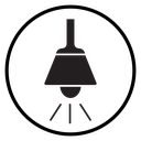 Ceiling spotlight icon