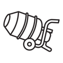 Cement mixer icon