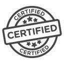 Certified stamp icon