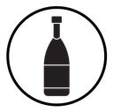 Champagne bottle icon