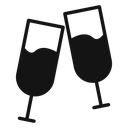 Champagne glass icon