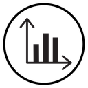 Chart Black Filled icon