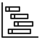Chart gantt 3 icon
